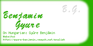 benjamin gyure business card